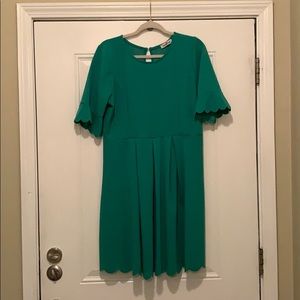 Perfectly Priscilla’s kelly green dress
